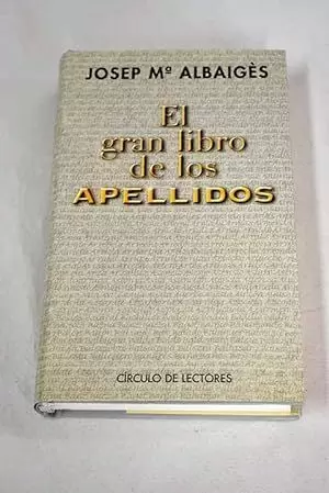 EL GRAN LIBRO DE LOS APELLIDOS