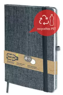 CUADERNO 2ndLIFE A5-RECICLADO Y FSC (GRIS)